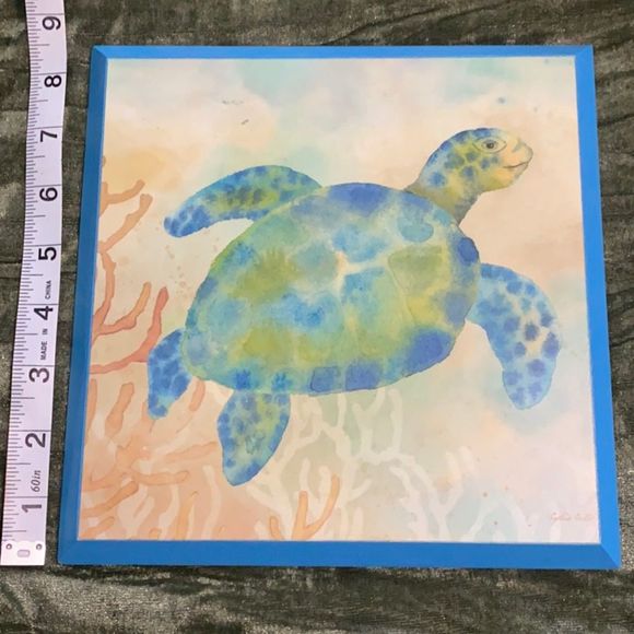 Under The Sea Fish by Cynthia Coulter 3 PC Wooden Plaque - Picture 3 of 6